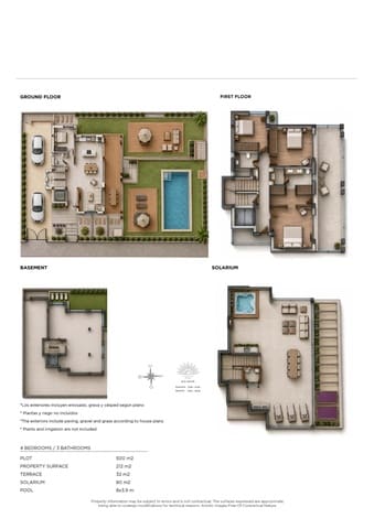 4 soveværelse Villa til salg i Doña Pepa, Rojales med swimmingpool - € 988.505 (Ref: 9973336)