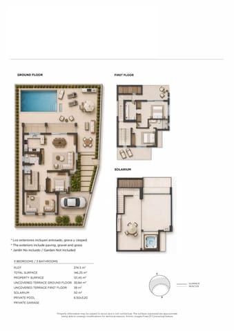 3 soverom Villa til salgs i Los Alcázares med svømmebasseng - € 669 500 (Ref: 9975458)