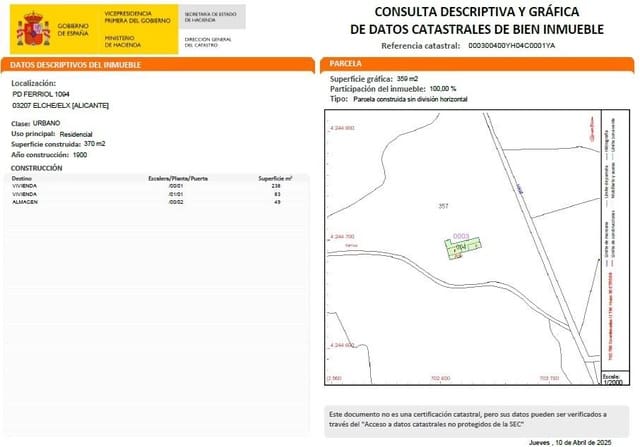 6 soverom Villa til salgs i Jubalcoy / Jubalcoi, Elche / Elx med garasje - € 225 000 (Ref: 8926634)