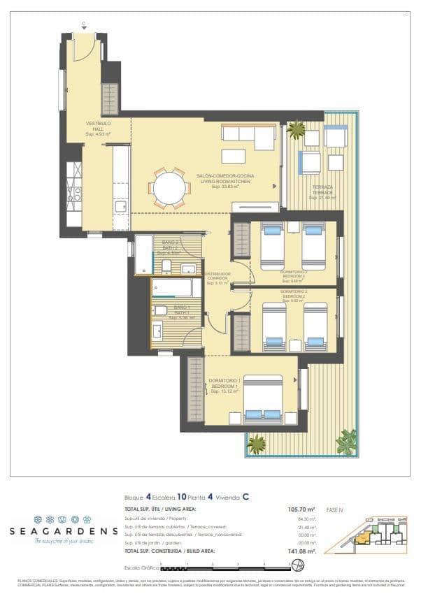 3 Zimmer Apartment zu verkaufen in Orihuela Costa mit Pool Garage - 357.200 € (Ref: 9065243)
