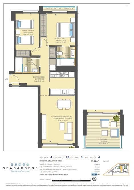 2 makuuhuone Huoneisto myytävänä paikassa Orihuela Costa mukana uima-altaan 
autotalli - 284 000 € (Ref: 9065245)