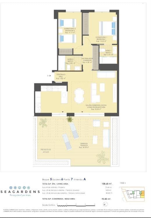 Apartamento de 2 habitaciones en Orihuela Costa en venta con piscina garaje - 396.500 € (Ref: 9065247)