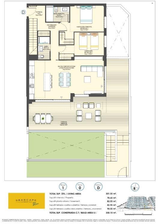 2 makuuhuone Huoneisto myytävänä paikassa Finestrat mukana uima-altaan 
autotalli - 450 000 € (Ref: 9065248)