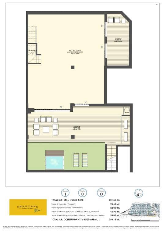 2 makuuhuone Huoneisto myytävänä paikassa Finestrat mukana uima-altaan 
autotalli - 450 000 € (Ref: 9065248)