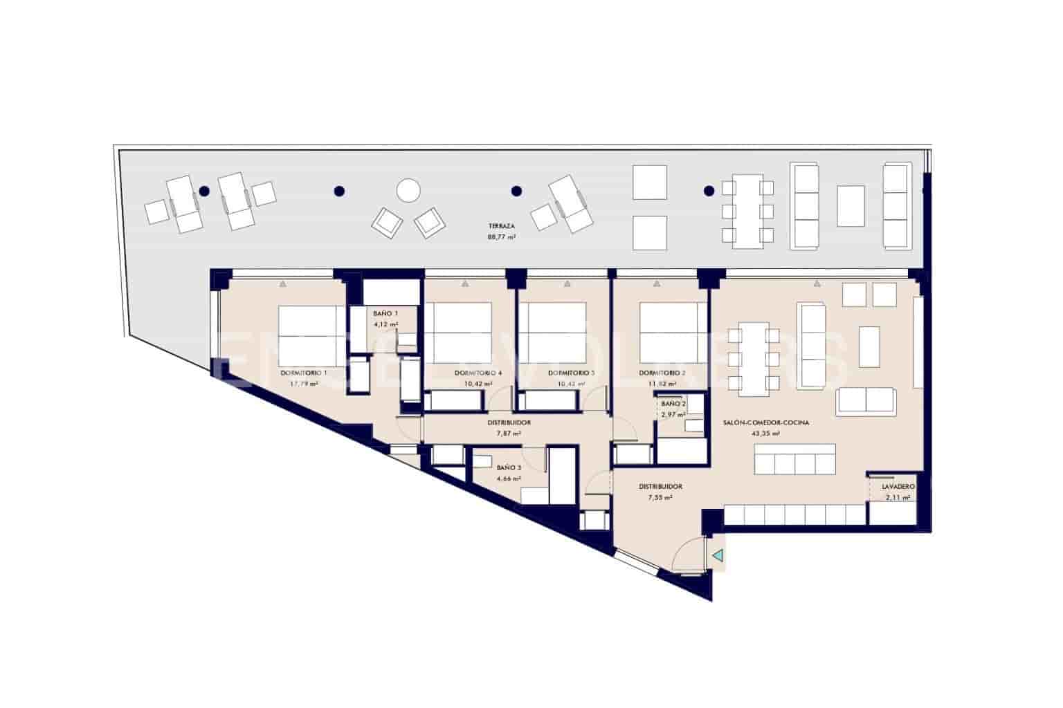 Apartamento de 4 habitaciones en Callao Salvaje en venta con piscina garaje - 2.480.000 € (Ref: 10113291)