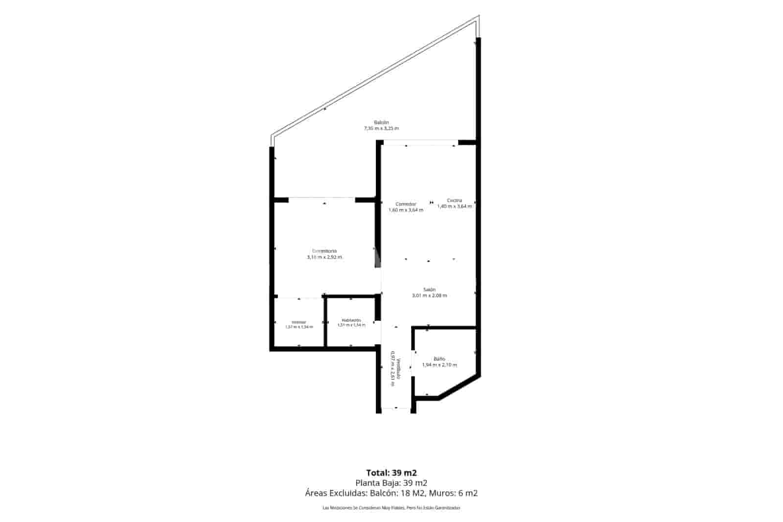 1 soverom Leilighet til salgs i Costa Adeje med svømmebasseng - € 386 000 (Ref: 10145391)