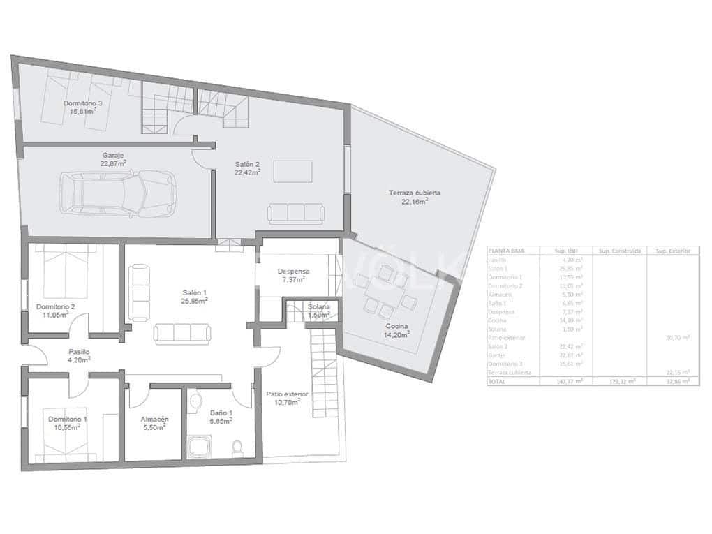 4 soveværelse Villa til salg i Charco del Pino med garage - € 489.000 (Ref: 7143265)