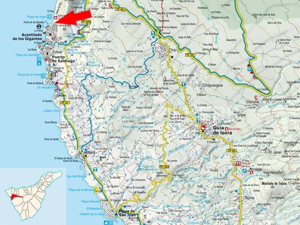 3 soveværelse Villa til salg i Los Gigantes med swimmingpool - € 545.000 (Ref: 7776812)