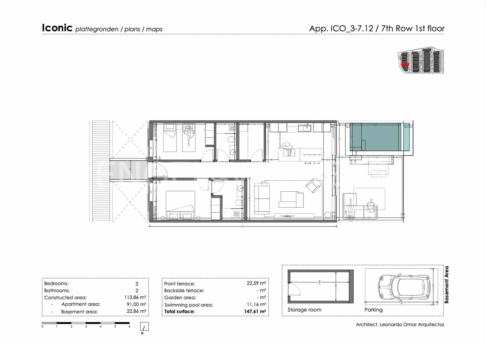 2 bedroom Apartment for sale in Marazul with pool garage - € 1,195,000 (Ref: 7776842)