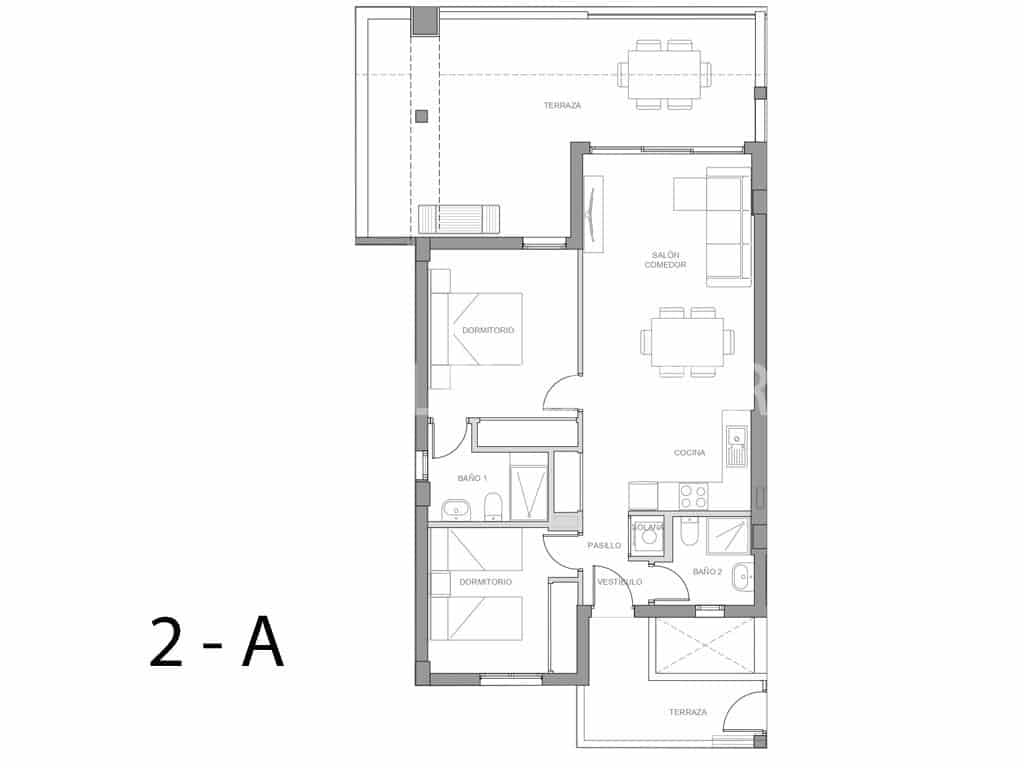 2 bedroom Apartment for sale in Amarilla Golf with pool - € 430,000 (Ref: 8369714)