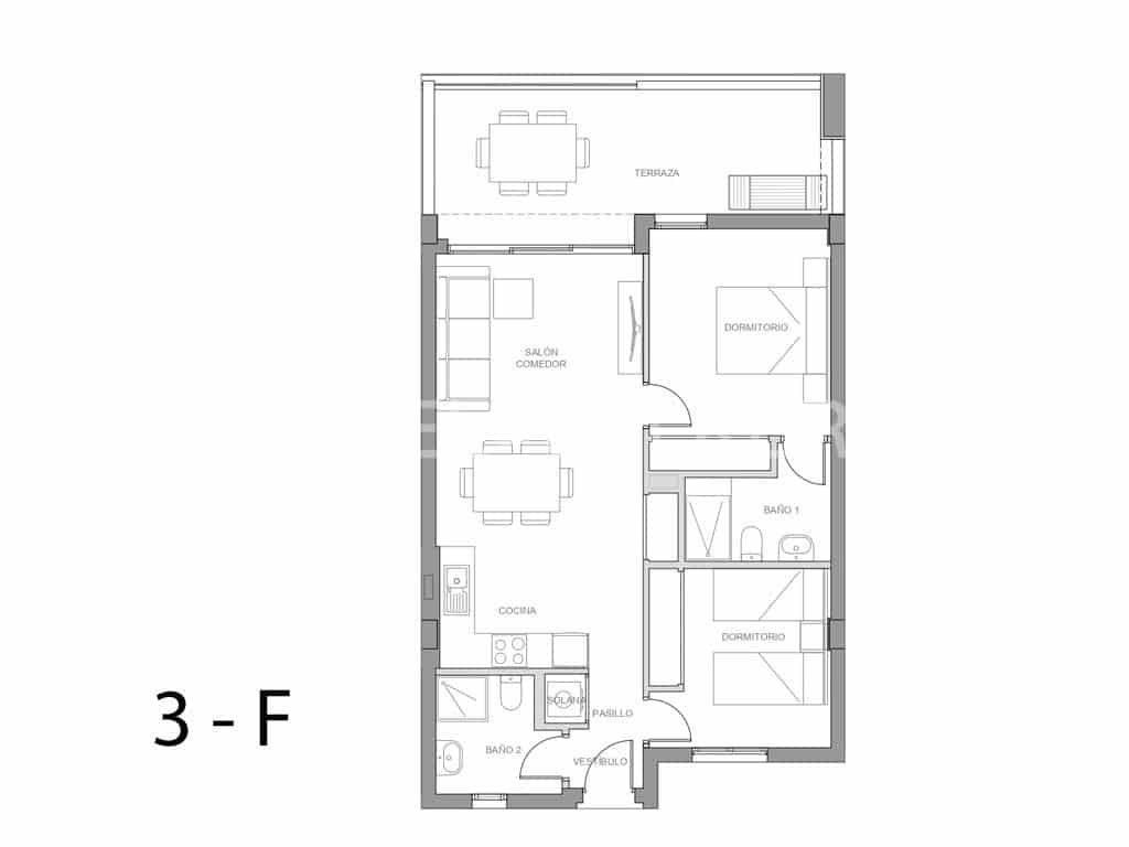 2 bedroom Apartment for sale in Amarilla Golf with pool - € 430,000 (Ref: 8369714)