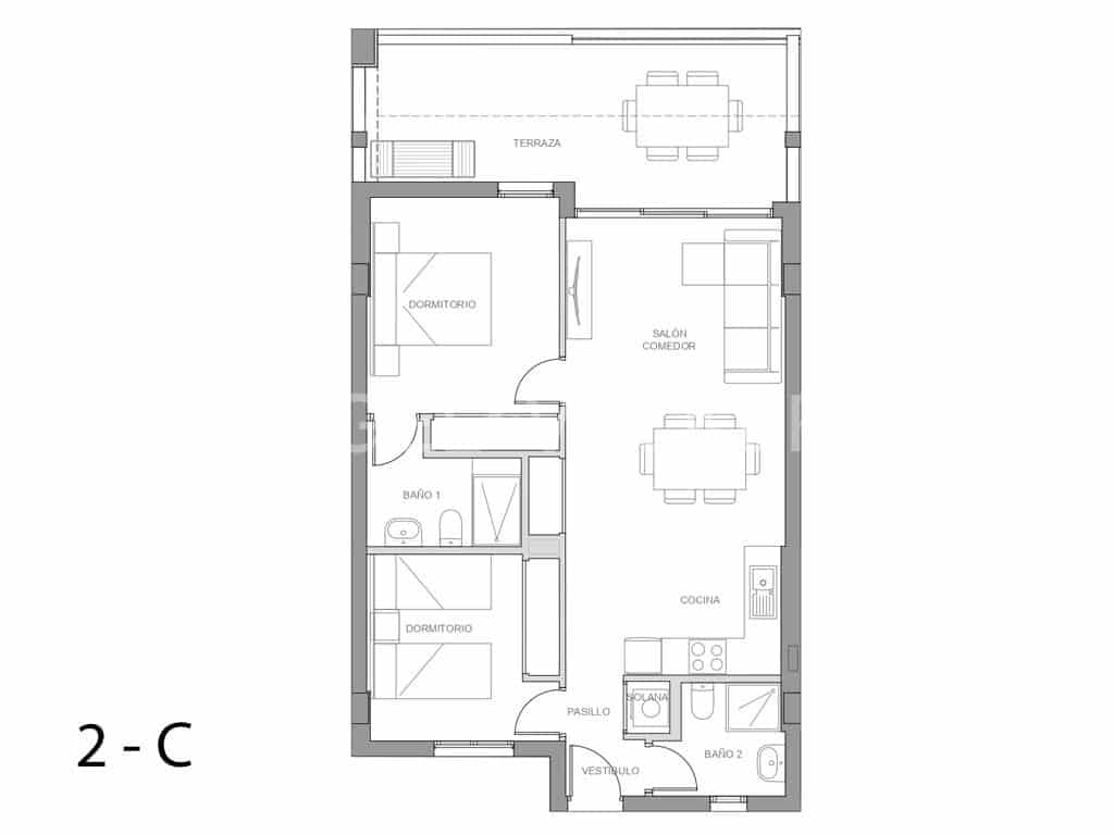 2 bedroom Apartment for sale in Amarilla Golf with pool - € 430,000 (Ref: 8369714)