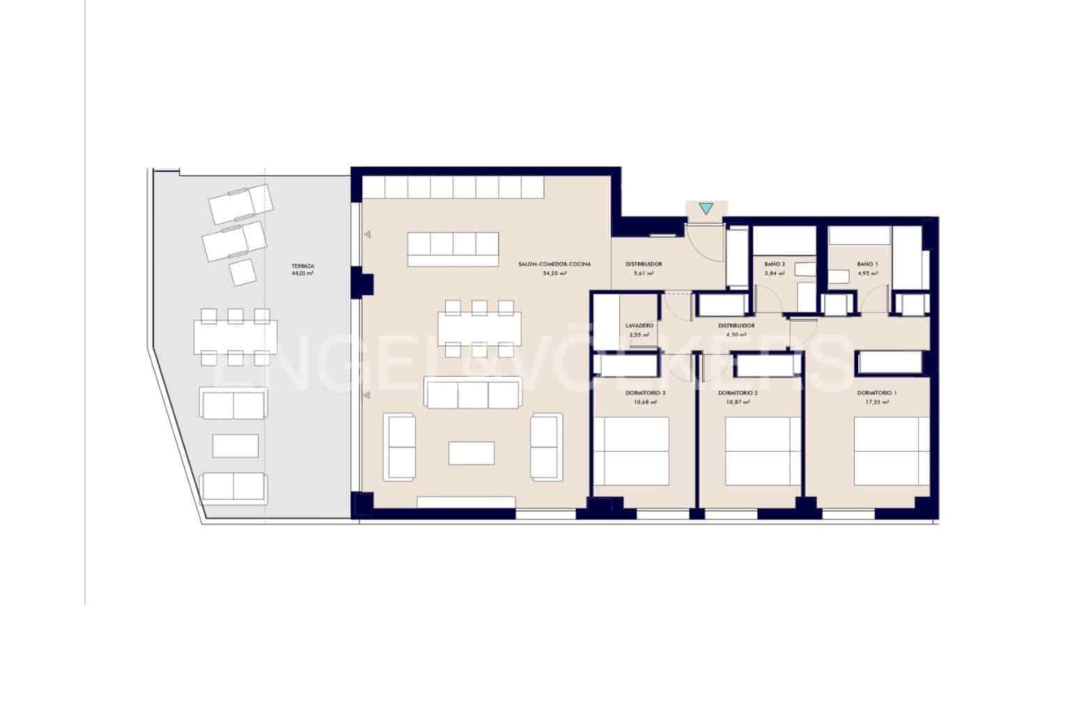 3 soverom Leilighet til salgs i Callao Salvaje med svømmebasseng - € 1 080 000 (Ref: 8893835)