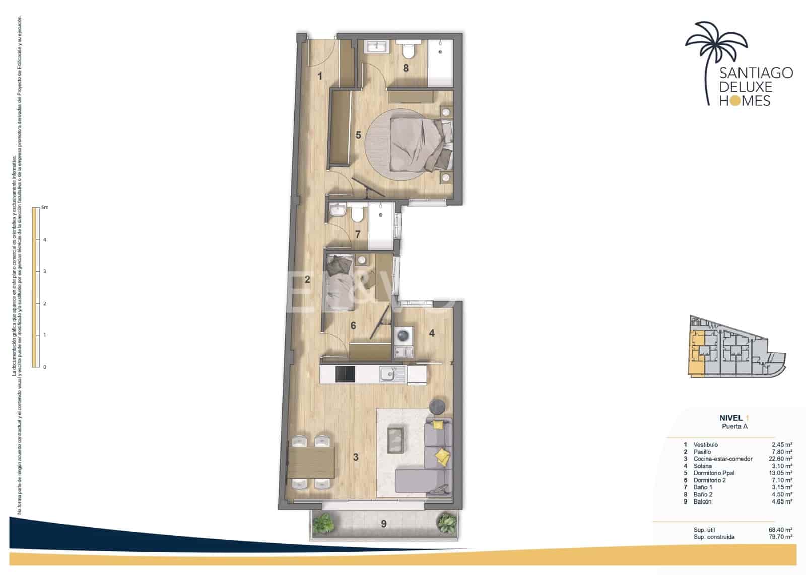 2 soveværelse Lejlighed til salg i Puerto Santiago med swimmingpool - € 455.000 (Ref: 9050511)