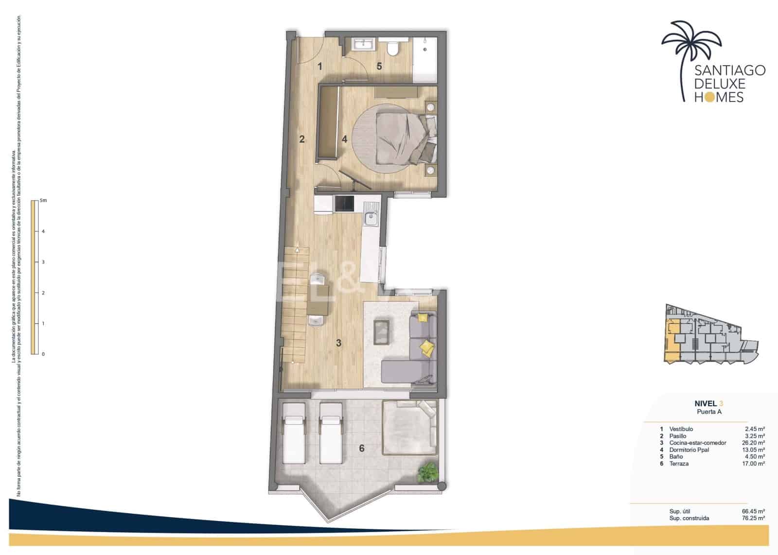 2 soveværelse Lejlighed til salg i Puerto Santiago med swimmingpool - € 455.000 (Ref: 9050511)