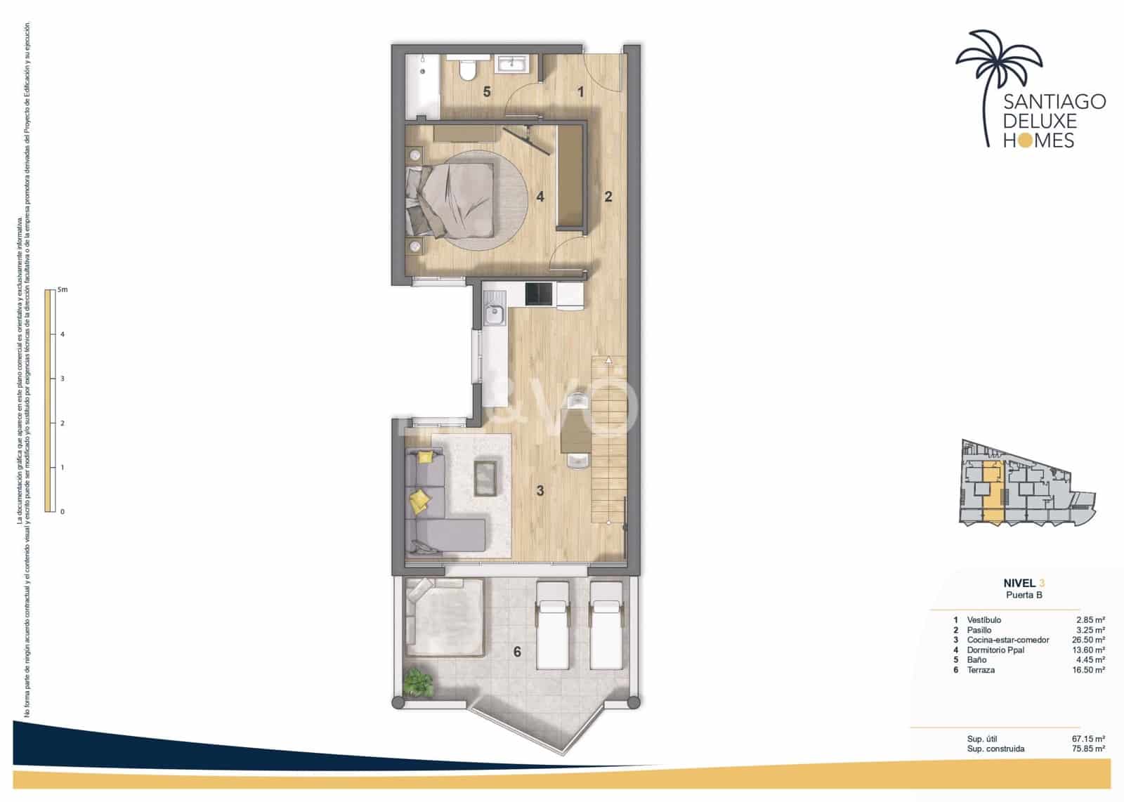 2 soveværelse Lejlighed til salg i Puerto Santiago med swimmingpool - € 455.000 (Ref: 9050511)