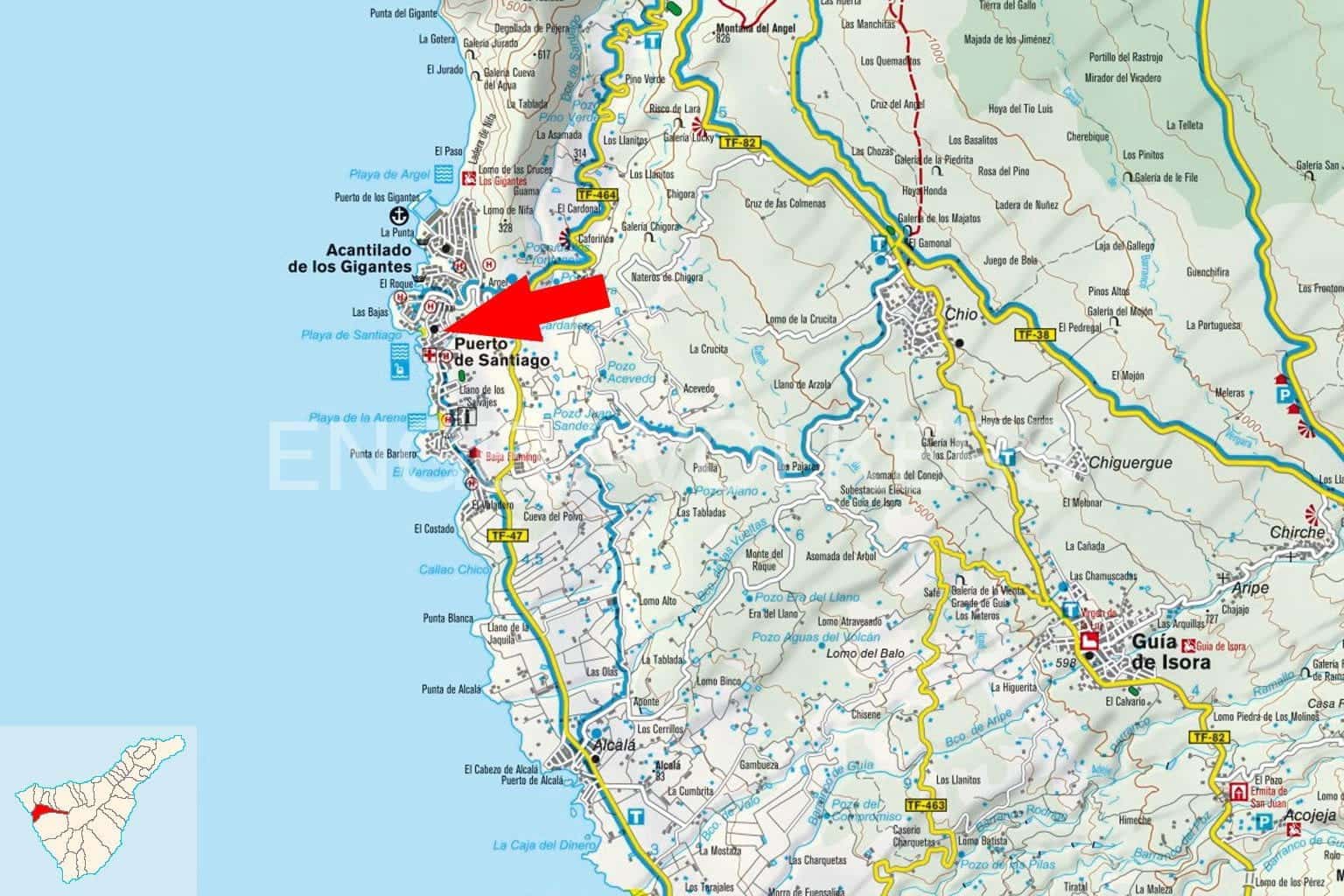 2 soveværelse Lejlighed til salg i Puerto Santiago med swimmingpool - € 455.000 (Ref: 9050511)