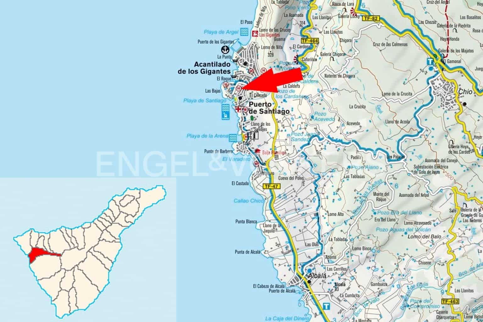 2 Zimmer Apartment zu verkaufen in Puerto Santiago mit Pool - 299.000 € (Ref: 9454737)