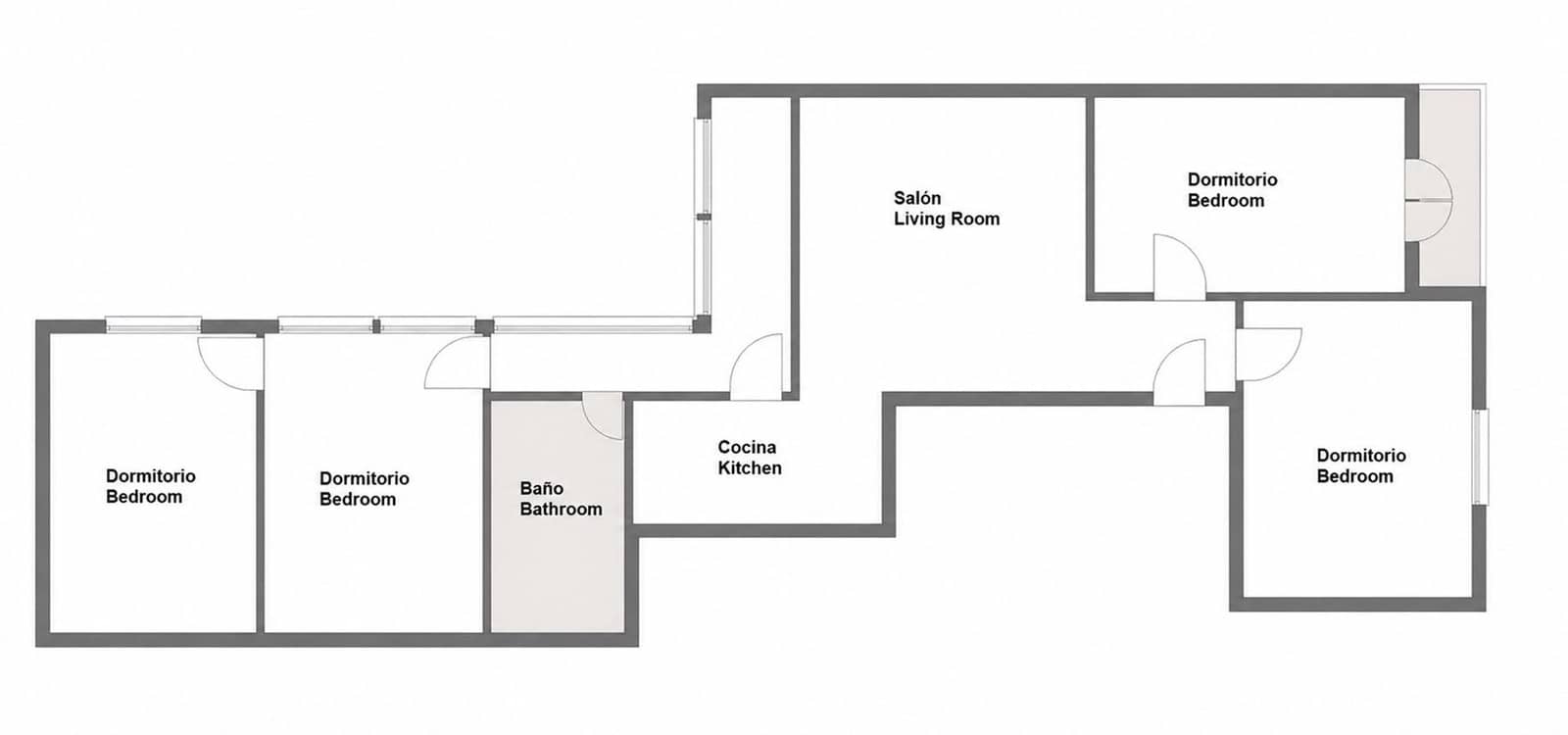 4 soveværelse Lejlighed til salg i Alicante by - € 199.500 (Ref: 10003788)