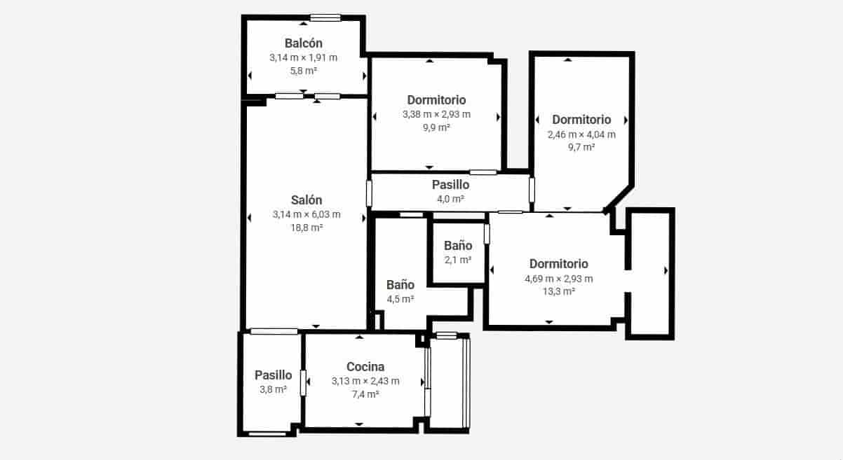 Piso de 3 habitaciones en Alicante / Alacant ciudad en venta con piscina - 259.000 € (Ref: 10037536)
