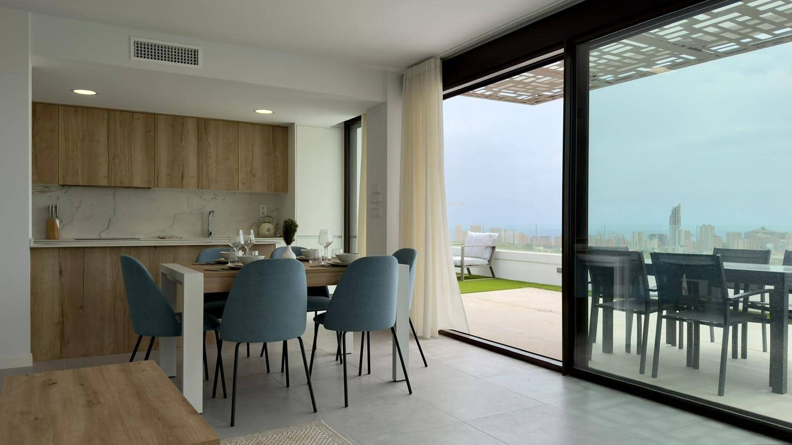 3 Zimmer Apartment zu vermieten in Finestrat mit Pool Garage - 2.100 € (Ref: 10047462)