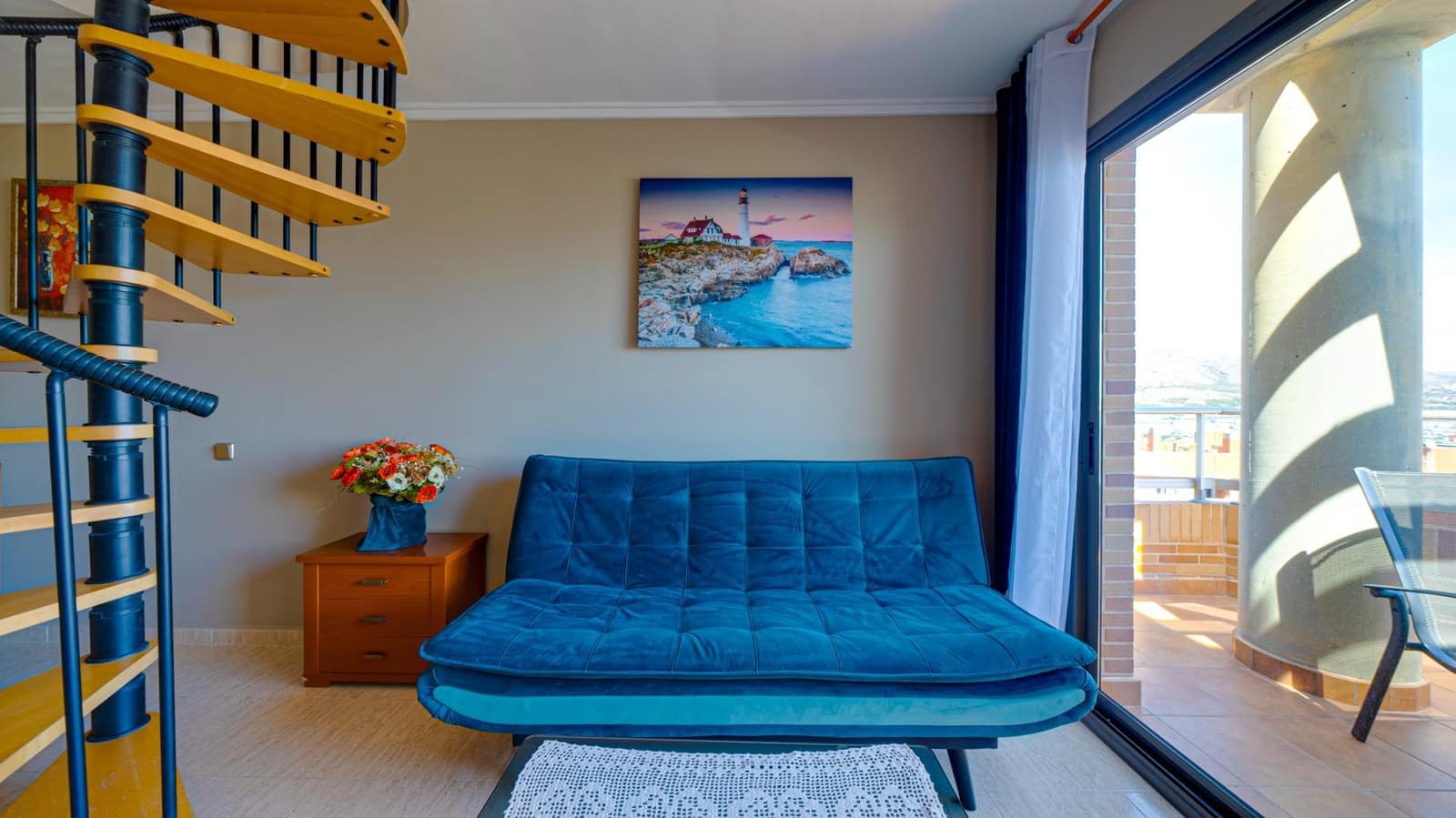 1 makuuhuone Kattohuoneisto vuokrattavana paikassa La Villajoyosa / Vila Joiosa mukana uima-altaan 
autotalli - 950 € (Ref: 8202167)