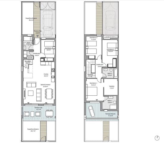 4 soveværelse Rækkehus til salg i Bétera med swimmingpool - € 514.000 (Ref: 8881836)
