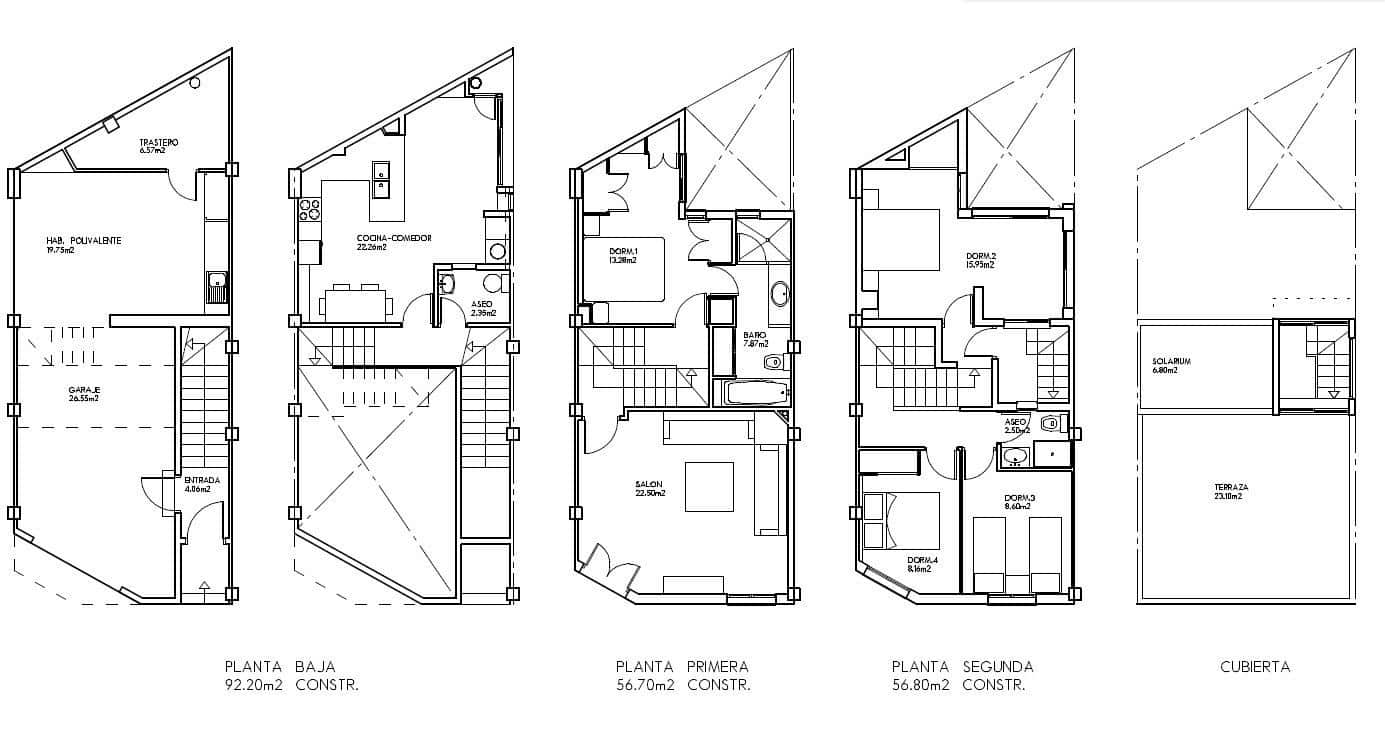 4 soveværelse Rækkehus til salg i San Juan de Alicante / Sant Joan d'Alacant med garage - € 320.000 (Ref: 8937110)