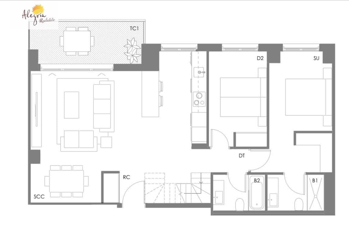 3 soveværelse Penthouse til salg i Valencia by - € 490.000 (Ref: 8946814)