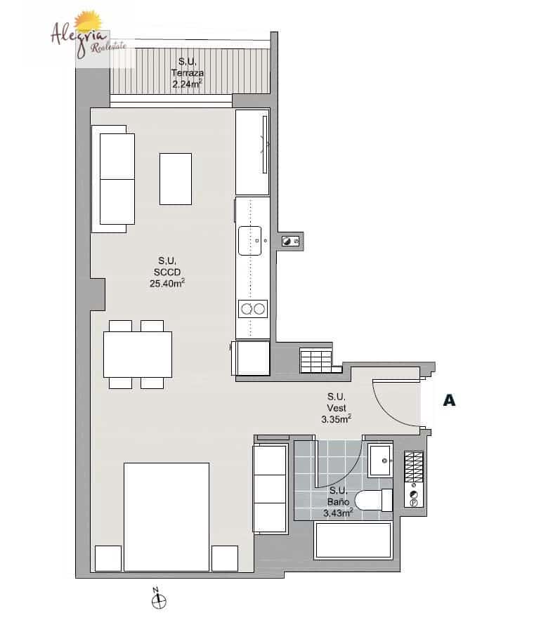 1 sypialnia Studio na sprzedaż w Miasto Walencja - 255 000 € (Ref: 9217566)