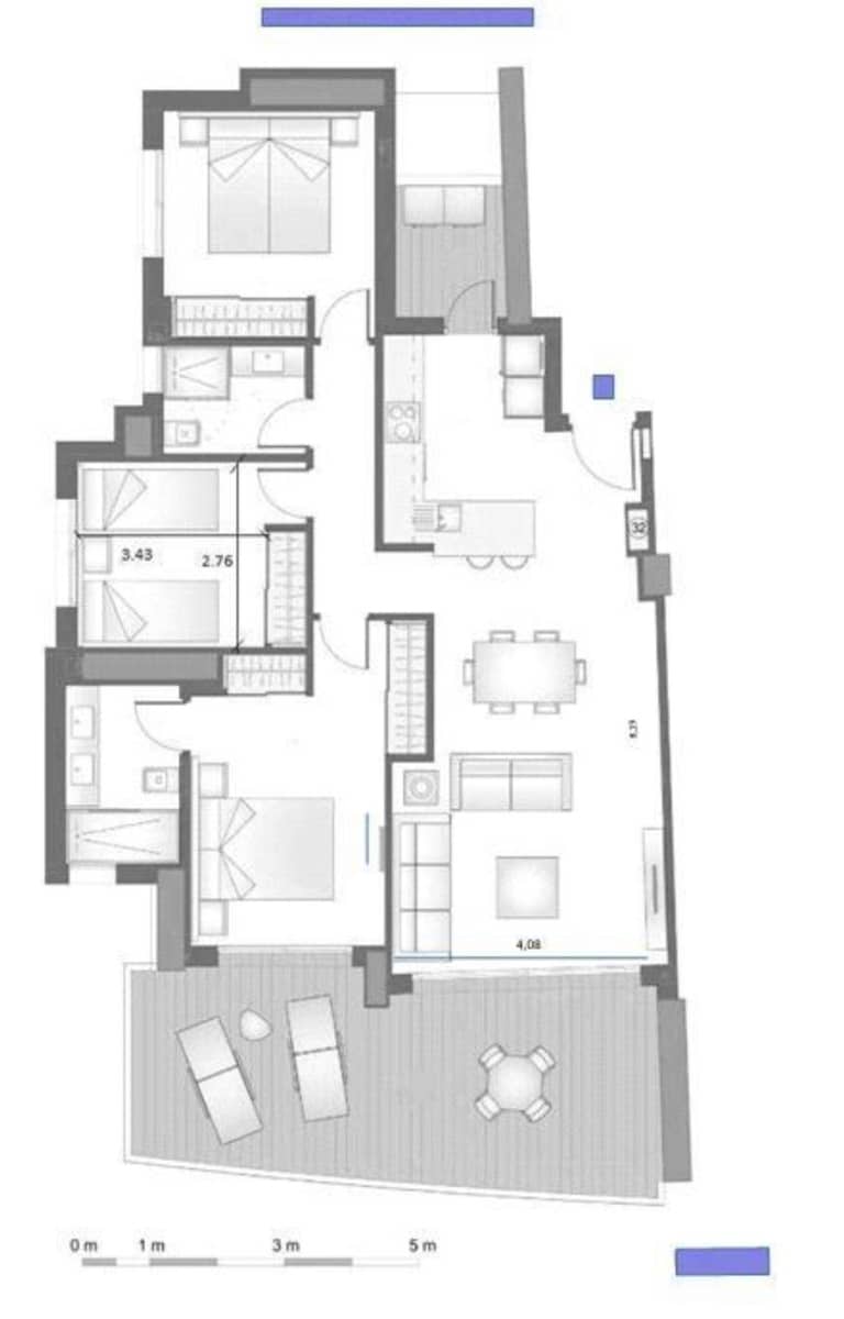 3 makuuhuone Huoneisto myytävänä paikassa Benidorm mukana uima-altaan 
autotalli - 810 000 € (Ref: 9324291)