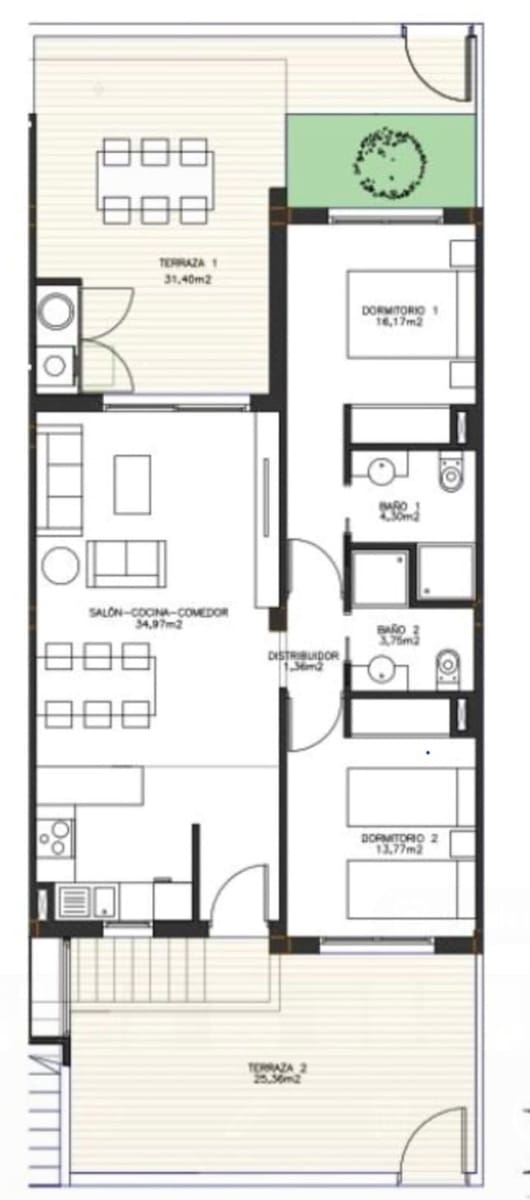 3 bedroom Flat for rent in Finestrat with pool - € 1,800 (Ref: 9659526)