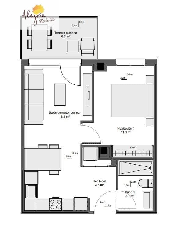 1 quarto Apartamento para venda em Paterna - 181 000 € (Ref: 9873658)