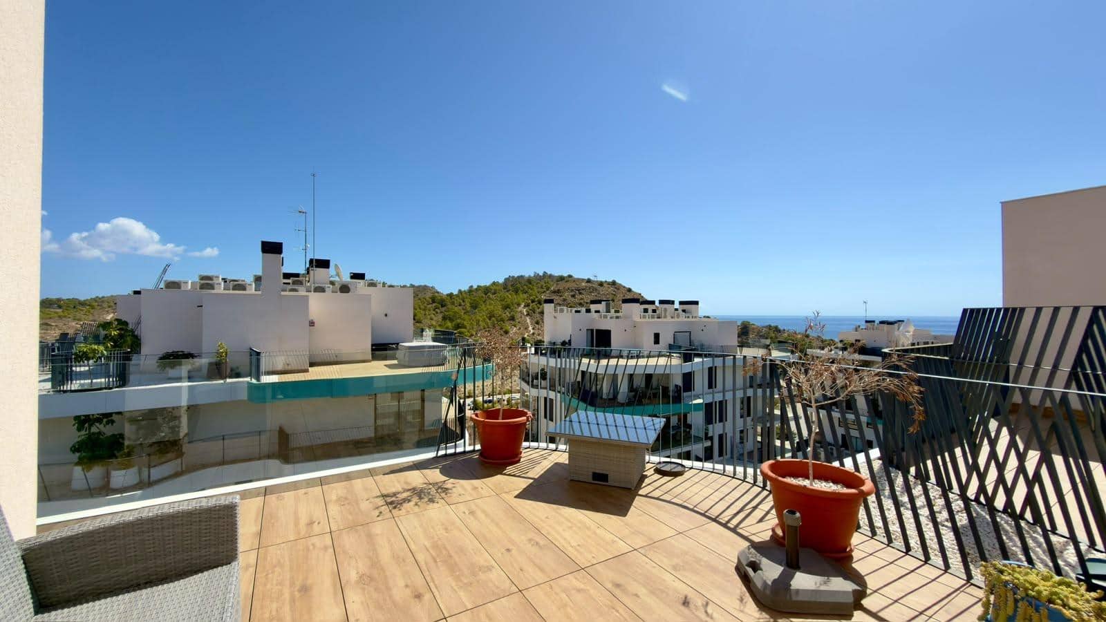 Penthouse de 2 chambres à louer à La Villajoyosa / Vila Joiosa avec piscine garage - 2 500 € (Ref: 9978971)