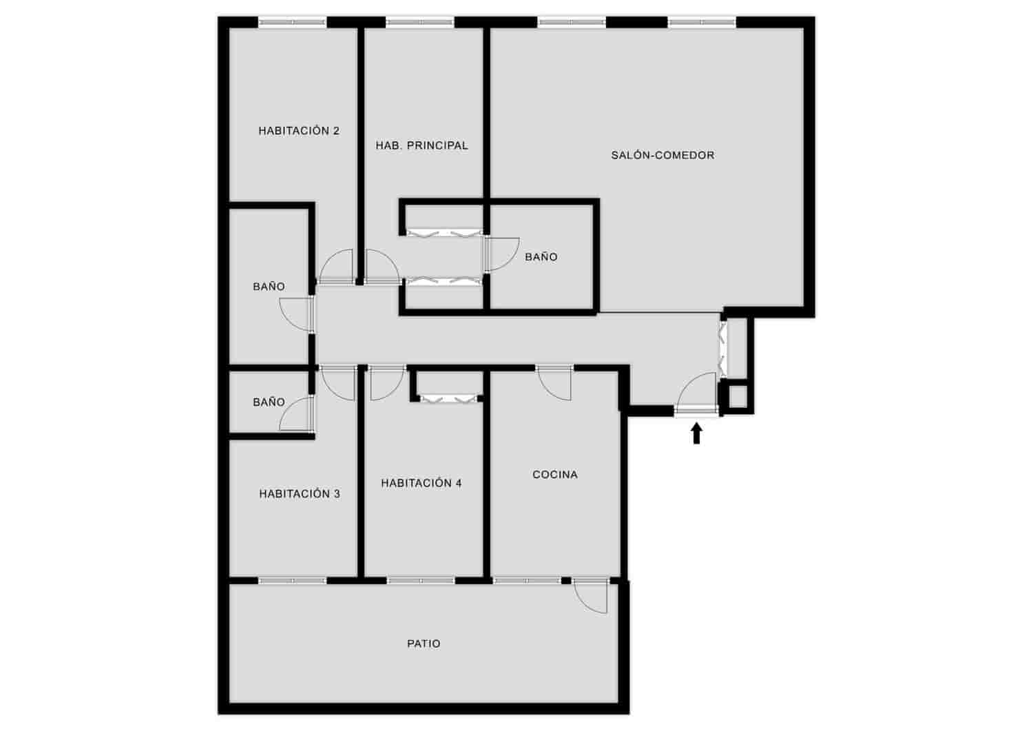 4 makuuhuone Huoneisto myytävänä paikassa Alicante kaupunki mukana 
autotalli - 350 000 € (Ref: 9641408)
