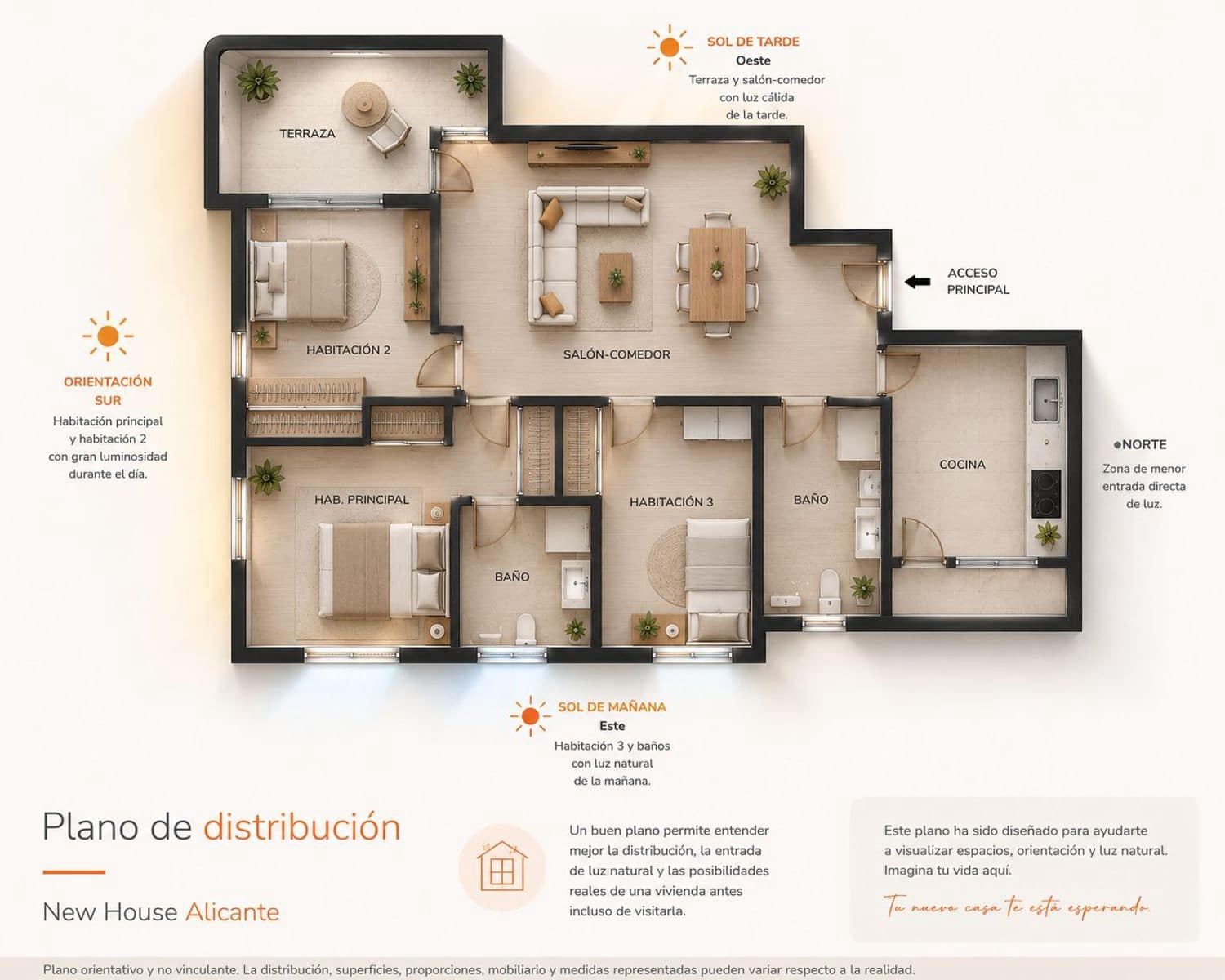 3 soverom Leilighet til salgs i Cabo de las Huertas med svømmebasseng garasje - € 380 000 (Ref: 9641415)