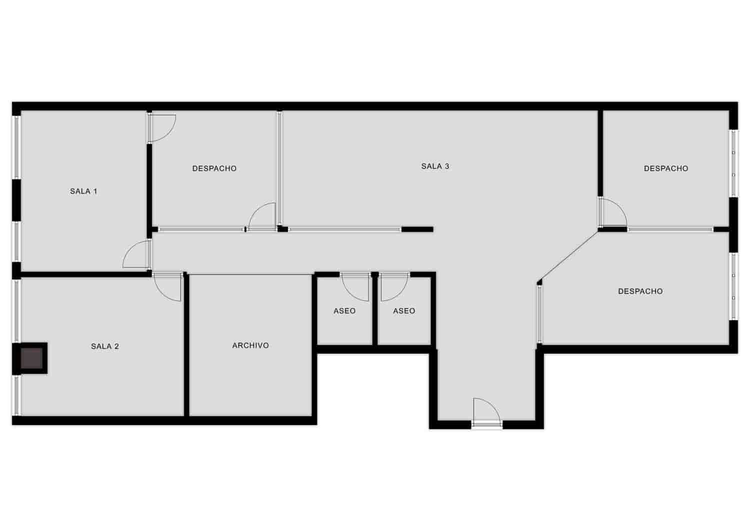 Kontor att hyra i Alicante stad - 1 500 € (Ref: 9669831)