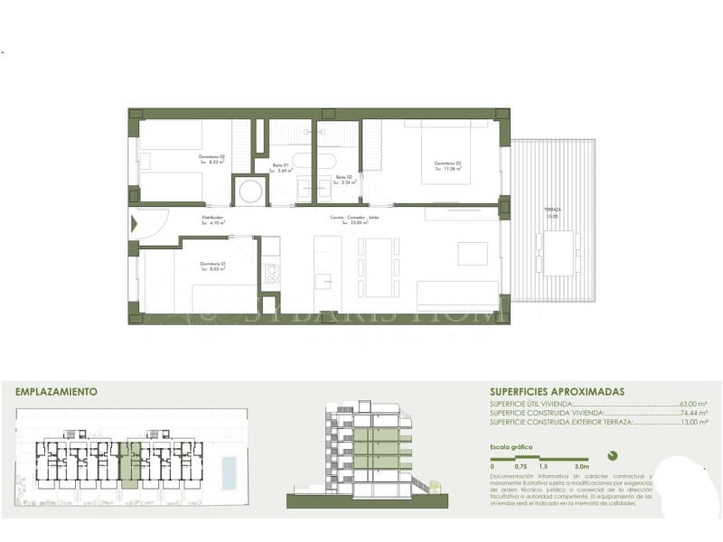 3 soveværelse Lejlighed til salg i Oliva med garage - € 286.000 (Ref: 8577669)