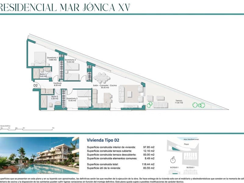 3 sovrum Lägenhet till salu i Denia med garage - 610 000 € (Ref: 8597462)