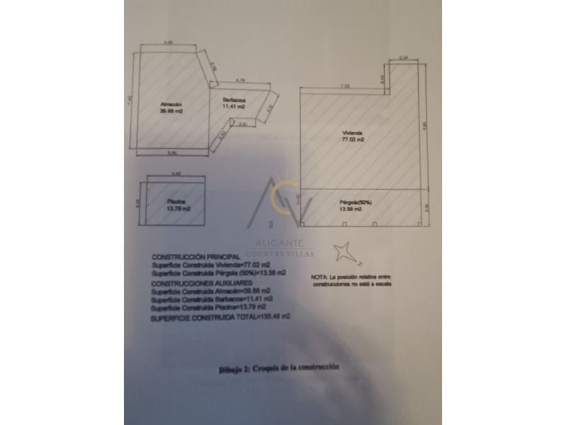 3 bedroom Finca/Country House for sale in Agost with pool garage - € 185,000 (Ref: 9433317)