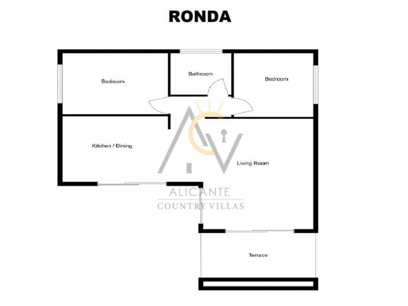 2 bedroom Villa for sale in Pinoso with pool - € 265,000 (Ref: 9843313)