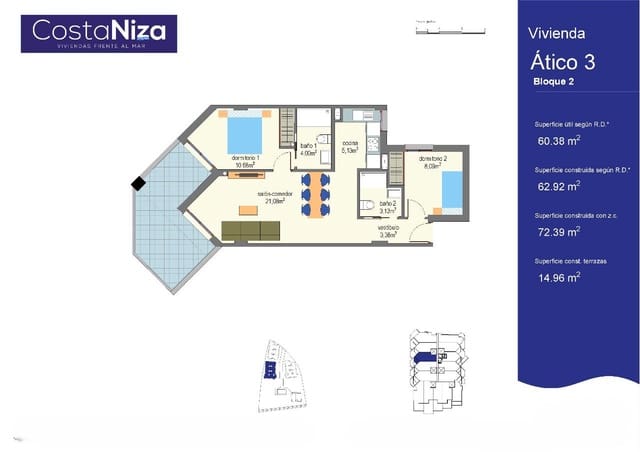 2 soveværelse Lejlighed til salg i Vélez-Málaga med swimmingpool garage - € 397.100 (Ref: 9919014)