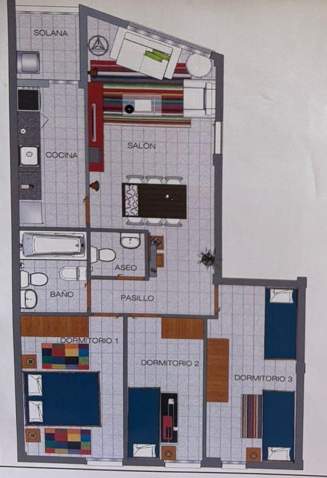 3 sypialnia Mieszkanie na sprzedaż w Santa Cruz de Tenerife z garażem - 253 000 € (Ref: 9415683)