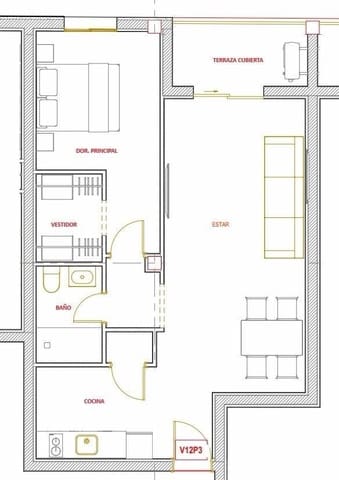 Piso de 1 habitación en Añaza, Santa Cruz de Tenerife en venta con garaje - 215.000 € (Ref: 9594731)
