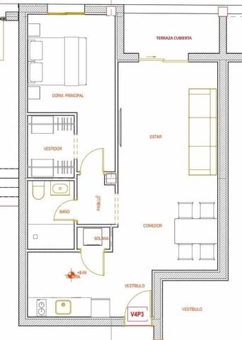 1 makuuhuone Asunto myytävänä paikassa Añaza, Santa Cruz de Tenerife mukana 
autotalli - 199 000 € (Ref: 9594732)