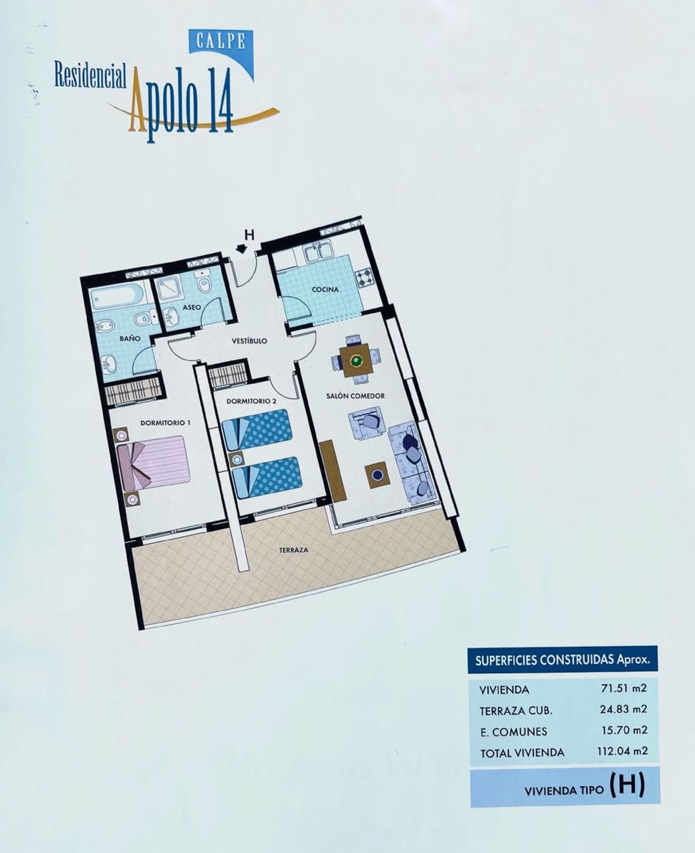 2 bedroom Apartment for sale in Calpe / Calp with pool - € 630,000 (Ref: 9802873)