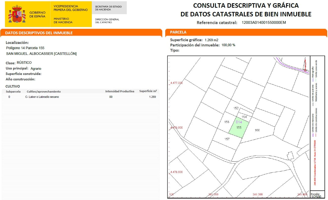 Terre non Aménagée à vendre à Albocasser - 15 000 € (Ref: 9720531)