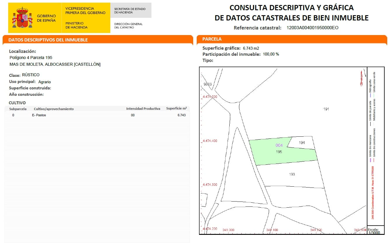 Terre non Aménagée à vendre à Albocasser - 15 000 € (Ref: 9720531)