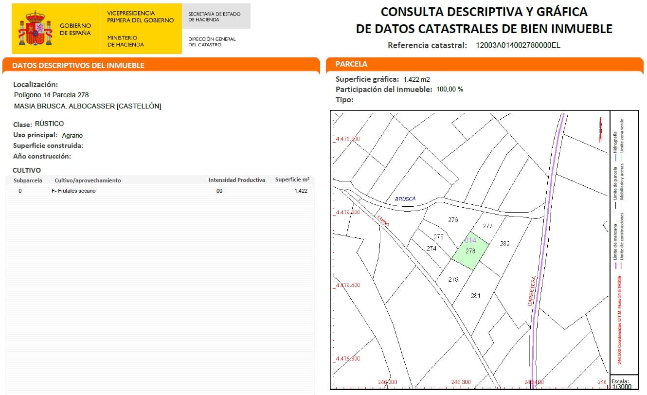 Terre non Aménagée à vendre à Albocasser - 15 000 € (Ref: 9720531)