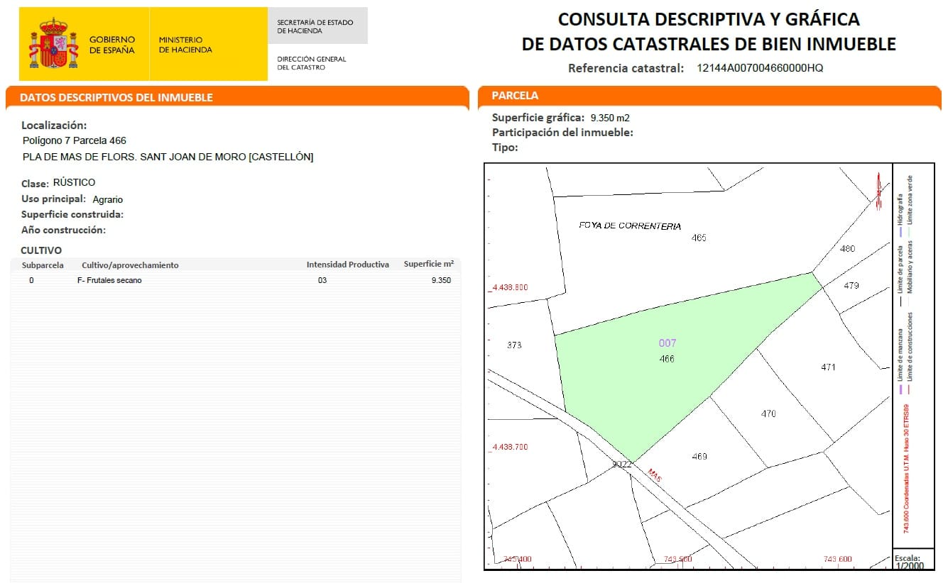 Undeveloped Land for sale in San Juan de Moro - € 50,000 (Ref: 9844134)